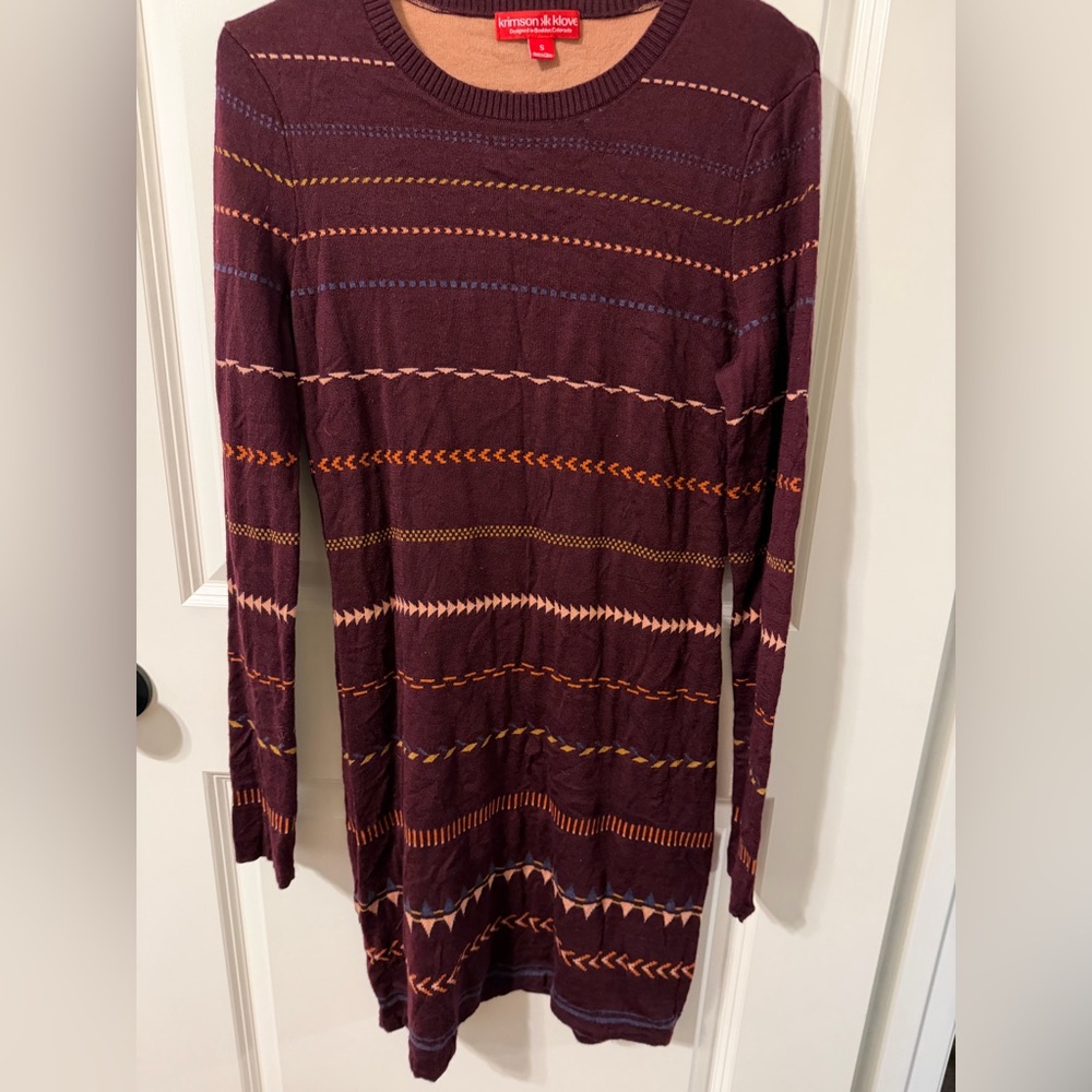 Krimson Klover Basecamp Sweater Dress aka Tweedy Dress in 52% Merino Wool